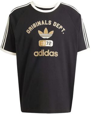 adidas Logo-Print T-Shirt - Black