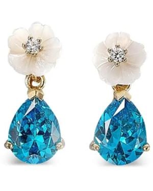 Anabela Chan 14K And 18K Vermeil Orchard Spinel Earrings - Blue