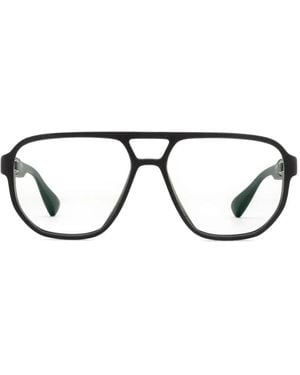 Mykita Occhiali Mavon Con Montatura Stile Pilota - Marrone