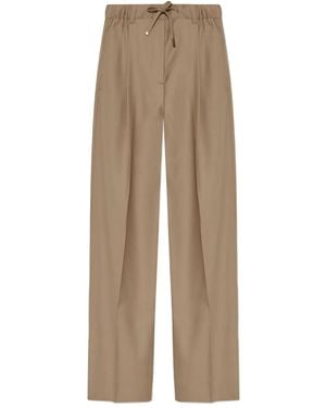 Moncler Front-pleated trousers - Neutro