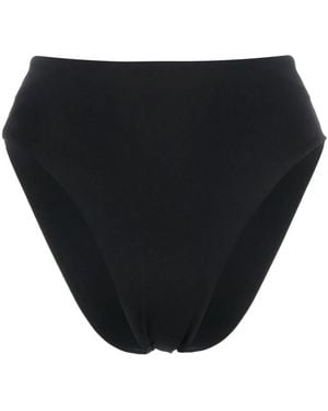 St. Agni X Ziah '90S High-Waisted Bikini Bottoms - Black
