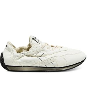 Diadora Equipe Revenge Etoile Distressed-Effect Panelled Trainers - White