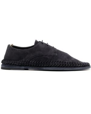 Officine Creative Lace-Up Suede Derby Shoes - Blue