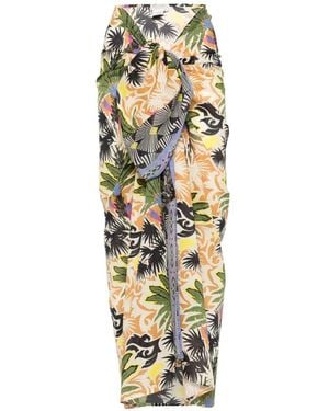 Anjuna Desert-Print Pareo - Metallic
