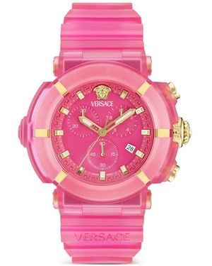 Versace Real Active Chrono 45Mm Watch - Pink