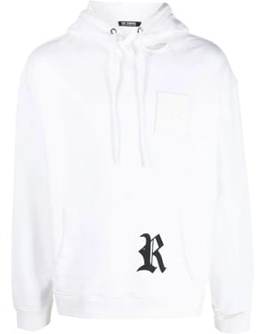 Raf Simons Hoodie Mit Logo-Patch - Weiß