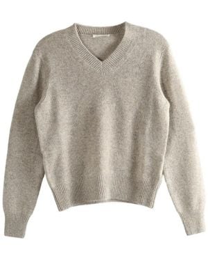 The Row Noval Pullover Mit V-Ausschnitt - Weiß