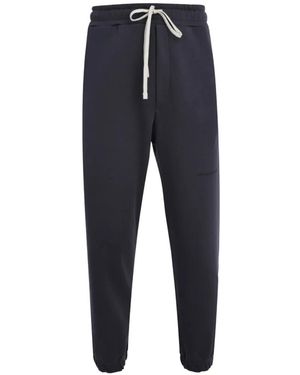 hinnominate Drawstring-Fastening Track Trousers - Blue