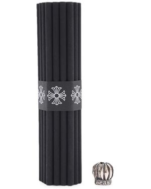 Chrome Hearts Logo-Engraved Incense Stickers And Holder (Set Of 22) - White