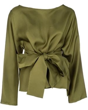Co.Go Crew-Neck Blouse - Green