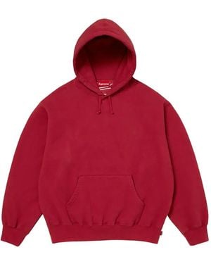 Supreme Hoodie Mit Logo-Applikation - Rot