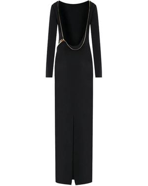 Tom Ford Abito Lungo Con Zip - Nero