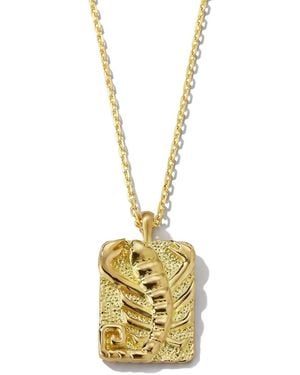 David Webb Collar de signo del zodiaco Escorpio en oro amarillo de 18 ct con diamante - Metálico