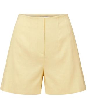 Veronica Beard High Waist Shorts - Naturel