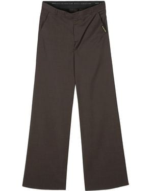 Martine Rose Houndstooth Wide-Leg Trousers - Grey