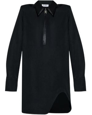 The Attico Hemdkleid Mit Reißverschluss - Schwarz