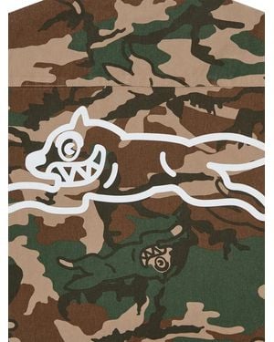 ICECREAM Camouflage-Pattern Jacket - Green
