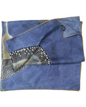 Elizabetta Cristina Floral-Print Scarf - Blue