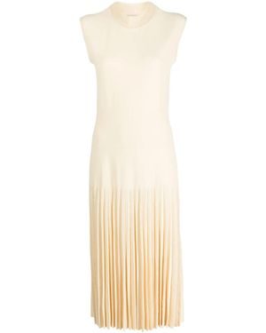 Mrz Vestido Con Detalle De Malla - Neutro