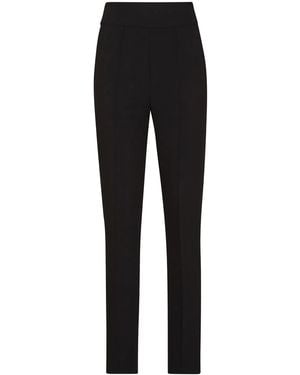 Philipp Plein Slim-Cut Crepe Trousers - Black