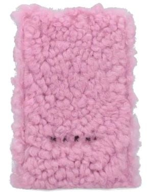 Marni Logo-Detail Phone Case - Pink