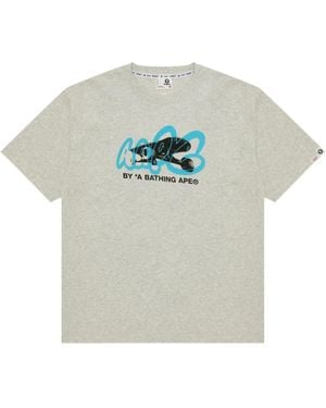 Aape By A Bathing Ape Graphic-Print T-Shirt - Grey