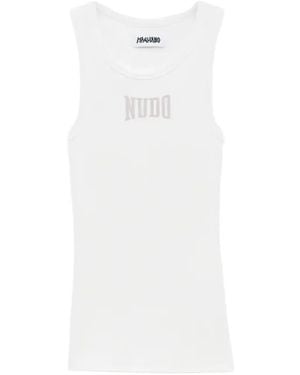 Magliano Logo-Lettering Vest - White