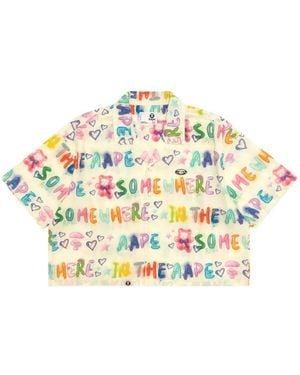 Aape By A Bathing Ape Short-Sleeve Graphi-Printc Shirt - Metallic