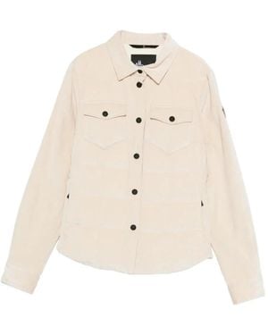 Moncler Logo-patch Quilted Jacket - ナチュラル