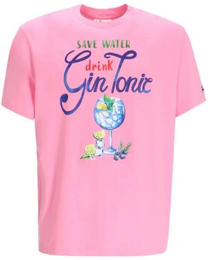 Mc2 Saint Barth Gin Tonic T-Shirt - Pink