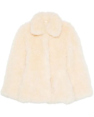 DUCIE Maeve Shearling Jacket - Natural