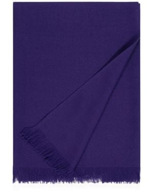 Bompard Voile Fringed Stole - Purple