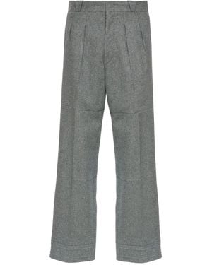 Maison Margiela Pleated Tailored Trousers - Grey