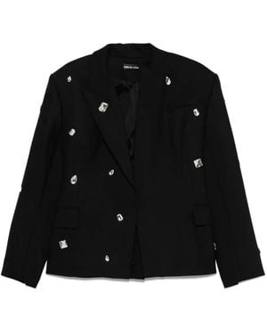 David Koma Embellished Blazer - Black