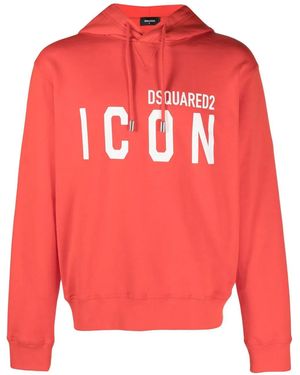 DSquared² ディースクエアード ロゴ パーカー - ピンク