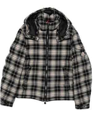 Moncler Check Flannel Jacket - Black