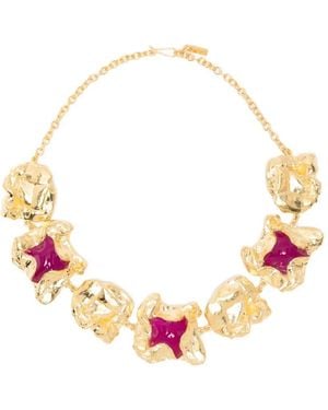 Completedworks Collar Forjado Con Aplique De Resina - Rosa