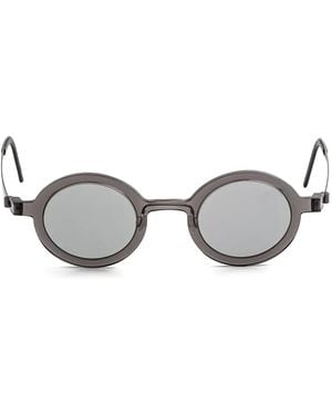 Lindberg Round-Frame Sunglasses - Metallic