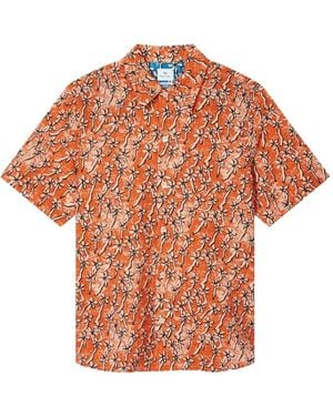 Paul Smith Field Floral Shirt - Orange