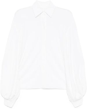 Norma Kamali Blouse Met Lange Mouwen - Wit