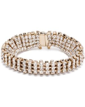 Rabanne Pulsera Con Detalles De Cristal - Blanco