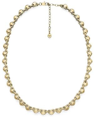 Emporio Armani Heart-Link Necklace - Metallic