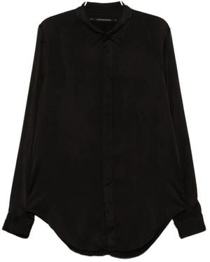 Julius Camicia Con Orlo Curvo - Nero