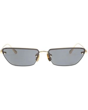 Linda Farrow Lunettes De Soleil À Monture Rectangulaire - Gris