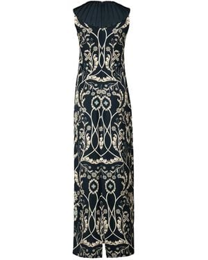 Agua Bendita Robe Espinela Gema À Coupe Longue - Blanc