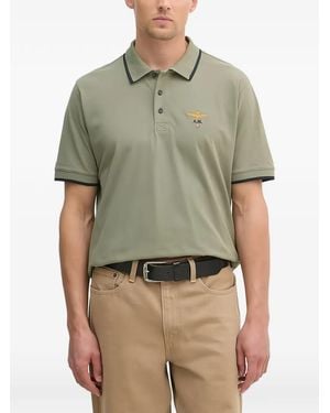 Aeronautica Militare Polo À Logo Brodé - Green