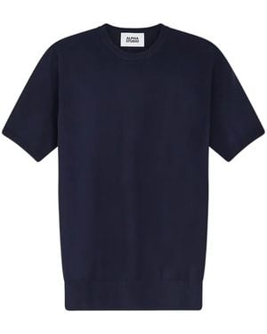 Alpha Studio T-Shirt Mit Rundhalsausschnitt - Blau