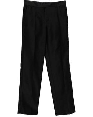 Helmut Lang Slubby Organza Trousers - Black