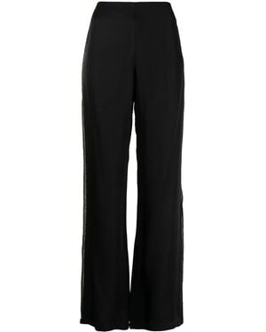 Baruni X Ramadan Side-Stripe Wide-Leg Pants - Black