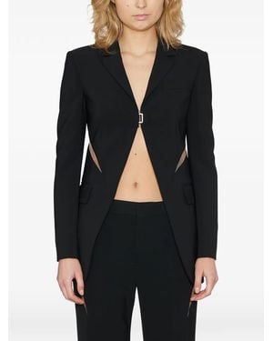DSquared² Cut-Out Single-Breasted Jacket - Black